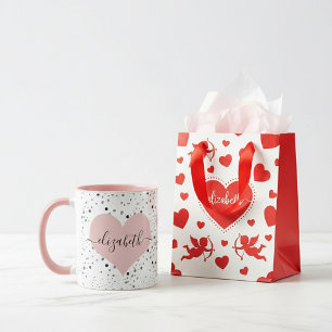 Personalisierter Herz-Schatz-Tasse Tasse