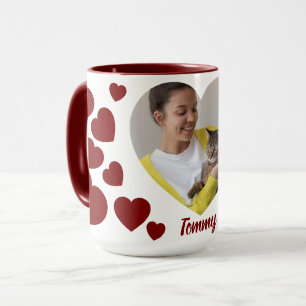 Personalisierter Herz-Tasse mit Foto: Ein Erinneru Tasse