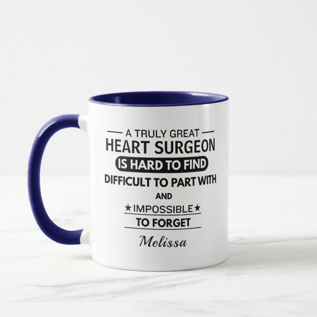 Personalisierter Herzchirurg Tasse (Links)