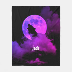 Personalisierter Heuwolf Fleecedecke