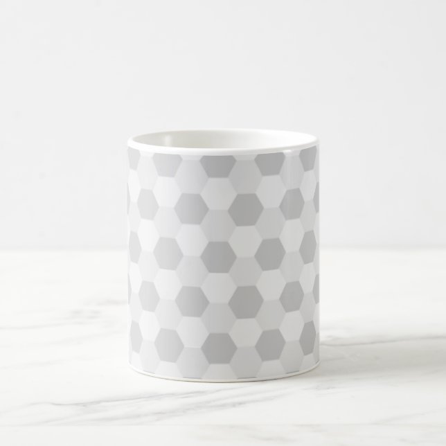Personalisierter Hexagon-Hintergrund Kaffeetasse (Mittel)