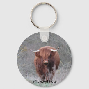 Personalisierter Highland-Cow-Schlüsselanhänger Schlüsselanhänger