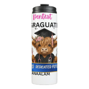 Personalisierter Highland-Cow-Zahnreinigungshygien Thermosbecher