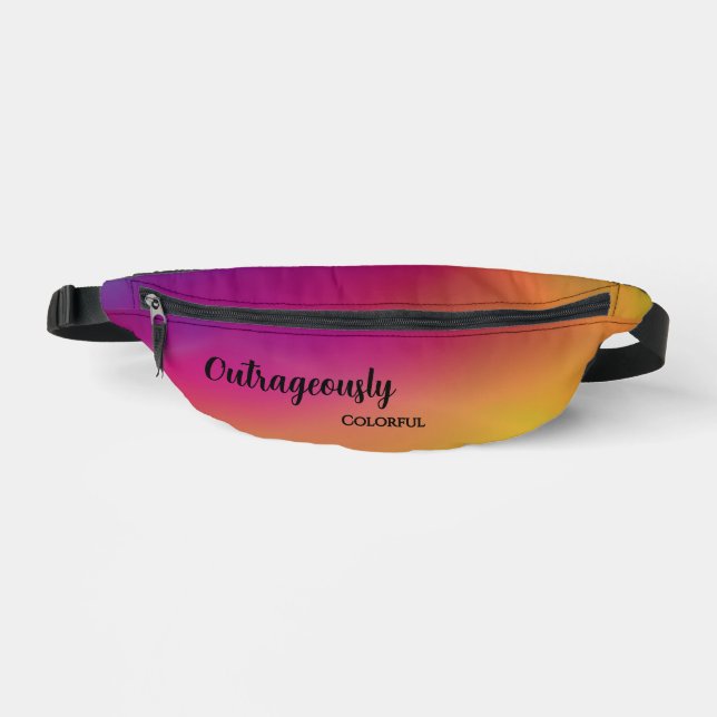 Personalisierter Himbeerbirne Bauchtasche (Vorderseite)