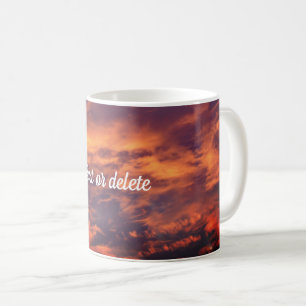 Personalisierter Himmel am frühen Morgen Kaffeetasse