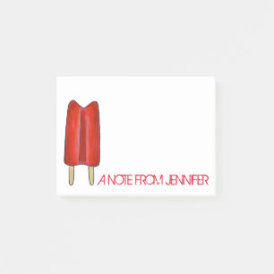 Personalisierter Hinweis Red Twin Pop Popsiver Pos Post-it Klebezettel