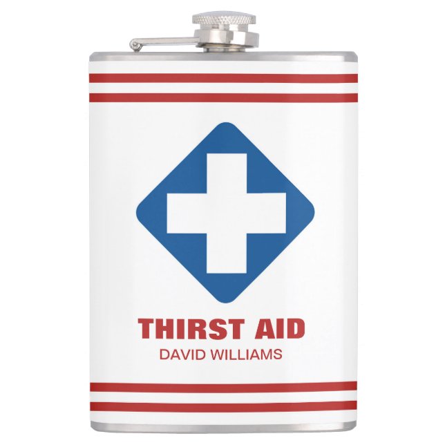 Personalisierter Hip Flask Funny Custom Hip Flask Flachmann (Vorderseite)