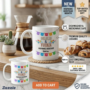 Personalisierter Hispanic Heritage Month Becher Kaffeetasse