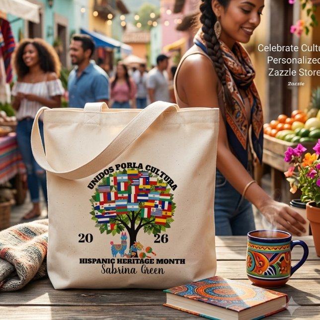 Personalisierter Hispanic Heritage Month  Jumbo Stoffbeutel (Von Creator hochgeladen)