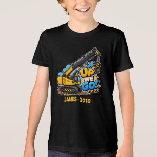Personalisierter Hoch hinaus Kran Tri-Blend Shirt