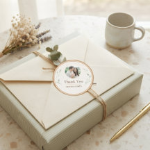 Personalisierter Hochzeit-Sticker-Siegel Botanisch