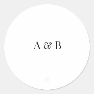Personalisierter Hochzeit-Umschlag-Aufkleber | Ini Runder Aufkleber