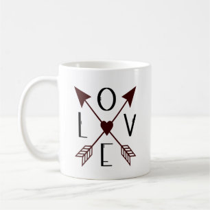 Personalisierter Hochzeitsdatum-Liebesbecher mit P Kaffeetasse