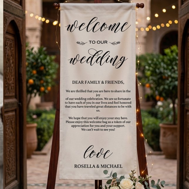 Personalisierter Hochzeitsempfang Benutzerdefinier Banner (Von Creator hochgeladen)