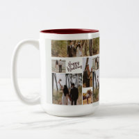 Personalisierter Hochzeitsfoto-Collage-Becher