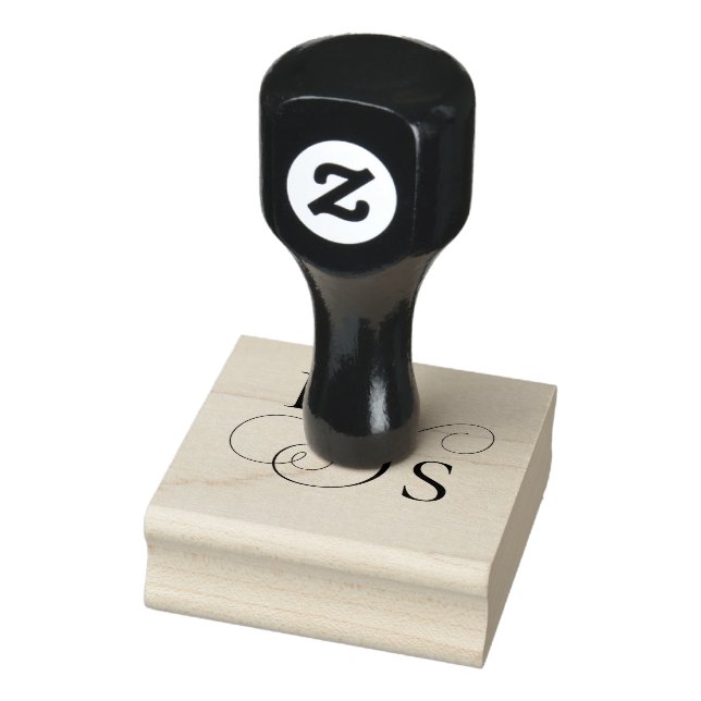 Personalisierter Hochzeitsinitialstempel Gummistempel (Stempel)