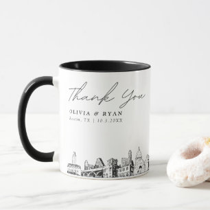 Personalisierter Hochzeitskaffeebecher aus Austin Tasse