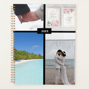 Personalisierter Hochzeitsplaner mit 4 Bildern Planer