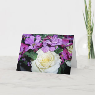 Personalisierter Hochzeitstag Floral Tochter Ehema Karte
