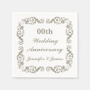 Personalisierter Hochzeitstag Napkin Serviette