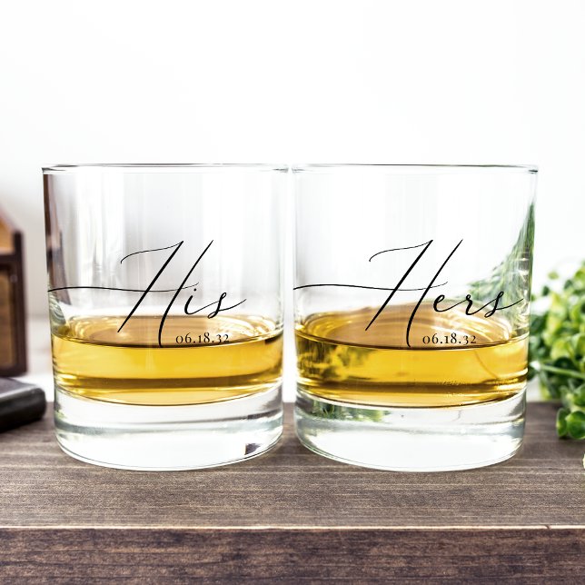 Personalisierter Hochzeitstag Whiskyglas (Von Creator hochgeladen)