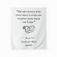 Personalisierter Hochzeitsteppich