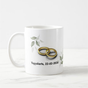 Personalisierter Hochzeitstuch – Benutzerdefiniert Kaffeetasse