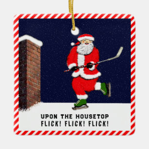 personalisierter Hockey Keramikornament