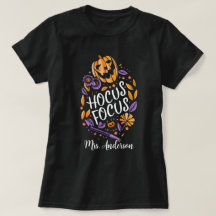 Personalisierter 'Hocus Focus' Lehrer Halloween