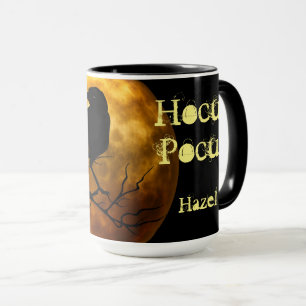 Personalisierter Hocus Pocus Raab Mond Halloween Tasse