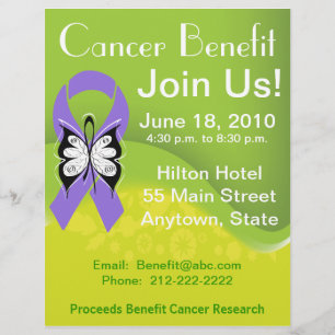 Personalisierter Hodgkin-Lymphom-Spendenbenefit Flyer