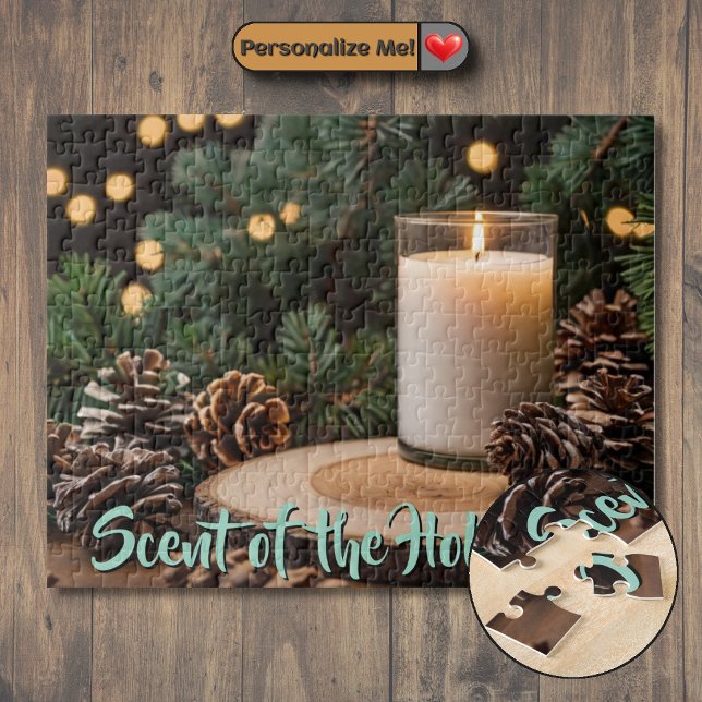 Personalisierter Höhepunkt der Ferien Puzzle (Customizable Scent of the Holidays Jigsaw Puzzle)