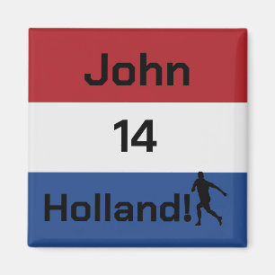 Personalisierter Holland Flag Football Geist Magnet