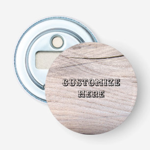 Personalisierter hölzerner flaschenöffner