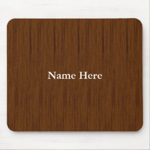 Personalisierter Holzhintergrund Mousepad