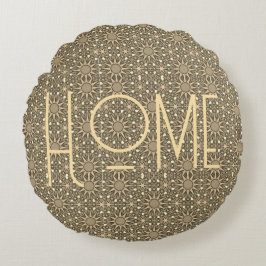 Personalisierter Home-Sonnenstrahl  Rundes Kissen