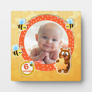 Personalisierter Honigbienengebirge Babyrahmen für Fotoplatte