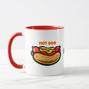 Personalisierter Hot Dog Tasse