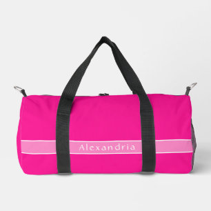 Personalisierter Hot Pink Gym Duffle Bag