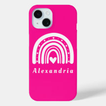 Personalisierter Hot Pink Rainbow