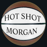 Personalisierter Hot Shot Basketball<br><div class="desc">Personalisierter Basketball mit dem Namen.</div>