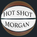Personalisierter Hot Shot Basketball<br><div class="desc">Personalisierter Basketball mit dem Namen.</div>