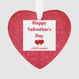 Personalisierter hübscher Valentinstag Ornament