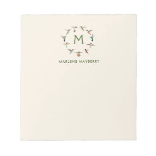 Personalisierter Hummingvogel Notizblock