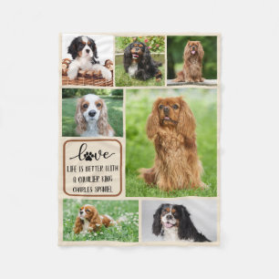 Personalisierter Hund, Cavalier King Charles Spani Fleecedecke