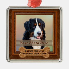 Personalisierter Hund Erinnerungsgeschenke IHR Silbernes Ornament