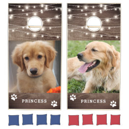 Personalisierter Hund Foto String Lights