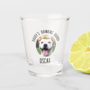 Personalisierter Hund Haustier Foto Shot Brille Schnapsglas