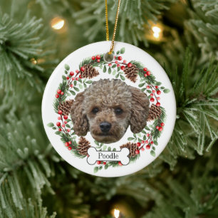 personalisierter Hund Keramik Ornament