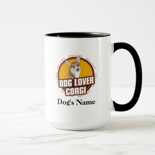 Personalisierter Hund Lover Corgi Hundezucht Tasse (Rechts)